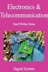 Electronics & Telecommunication Hand Written Notes Signal System Electronics & Telecommunication Hand Written Notes Signal System